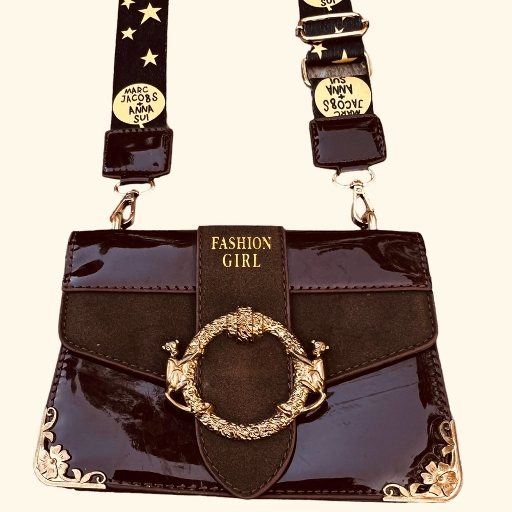 Marc Jacobs x Anna Sui Burgundy Bag with Star Strap